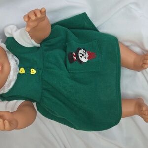 Vintage 90s Snowman Baby Doll Dress & Shirt Holiday Winter Christmas Lissi